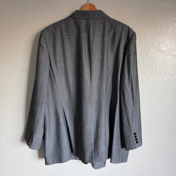 Ralph Lauren Wool Blend Blazer Jacket Grey Size Women's 22W Plus Career Work - Picture 8 of 10